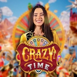 Crazy Time logo by Evolution at Lizaro Casino