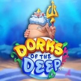 Dorks of the Deep slot logo by Hacksaw Gaming at Lizaro CasinoDorks of the Deep