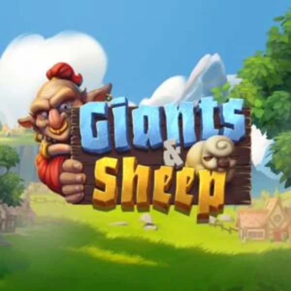 Giants and Sheep slot logo by Relax Gaming at Lizaro CasinoGiants and Sheep