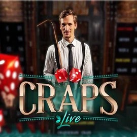 Live Craps online game logo by Evolution on lizarocasinonl.nl