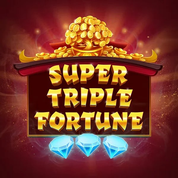 Super Triple Fortune slot logo by Greentube at Lizaro Casino