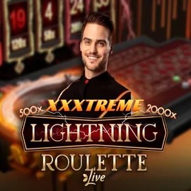 XXXtreme Lightning Roulette online game logo by Evolution on lizarocasinonl.nl